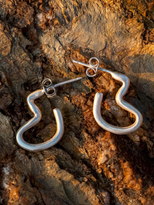 Sisyphus Silver Earrings