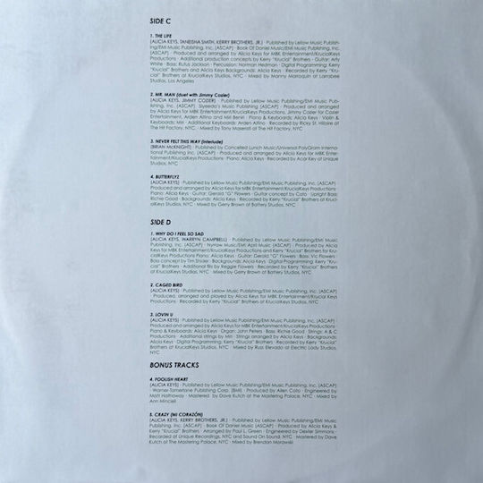 Alicia Keys Songs In A Minor Vinyl