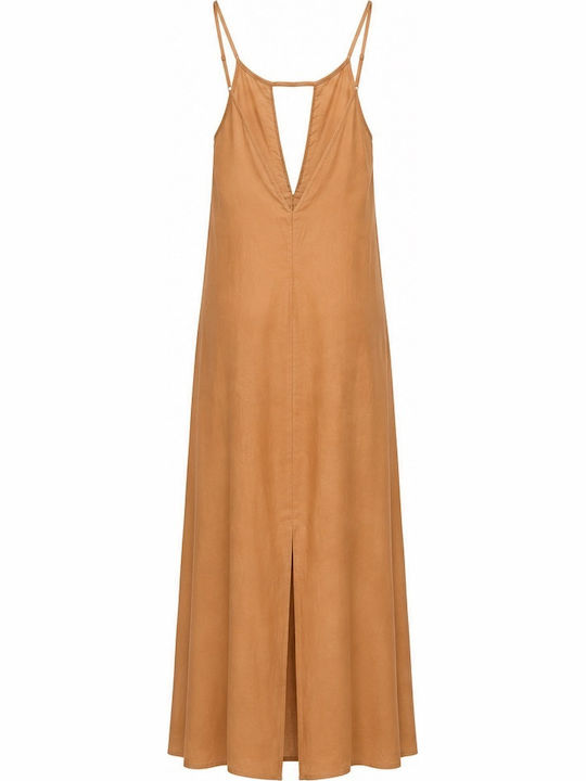 Sommer Maxi Damenkleid Gold