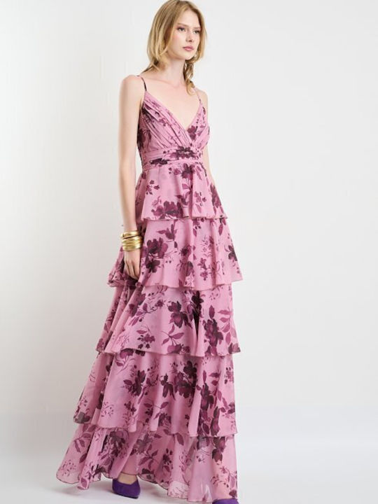 Rochie Maxi de Vară pentru Nuntă / Botez Roz