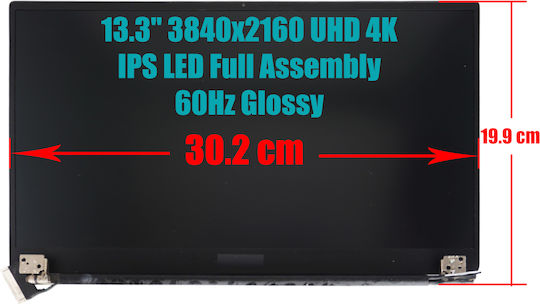 Οθόνη 13.3" IPS / LED / 60Hz 3840x2160 Glossy για Laptop Xps 13 9380 7390 1-SCR0755