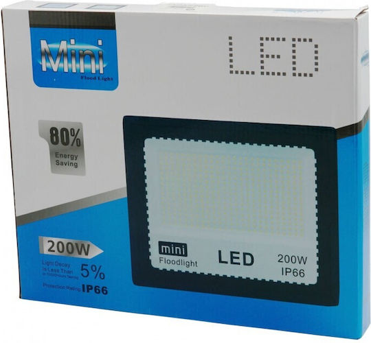 Wasserdichter LED Flutlichter 200W Kaltweiß 6500K IP66