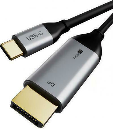 Video Cable USB-C male - DisplayPort Μαύρο 1.8m XY-8823