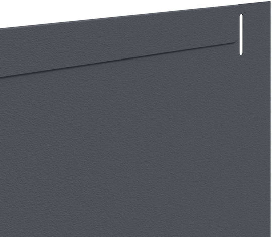 vidaXL Metallische Gartenhecke in Grau Farbe 1,02m x 15cm 10 Stück