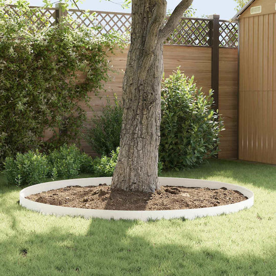 vidaXL Metallische Gartenhecke in Weißes Farbe 1m x 15cm 10 Stück