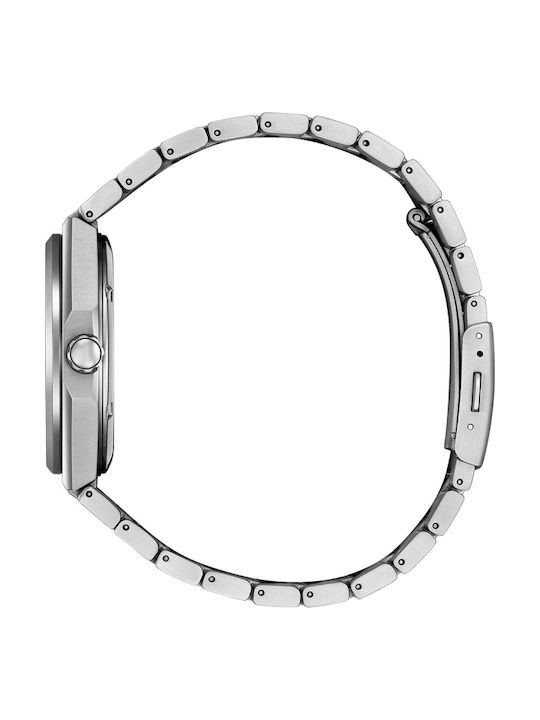 Citizen Eco-Drive Ceas Barbati 39.5mm Cu Baterie Si Brățară Din Metal Argintie