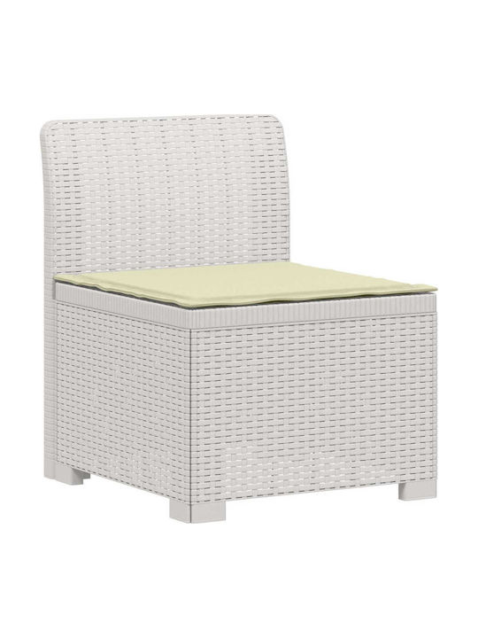 Outdoor Corner Sofa Made of Polypropylene with Cushions
