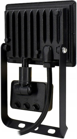 Bemko Waterproof LED Flood Light 20W Natural White 4000K with Motion Sensor IP65