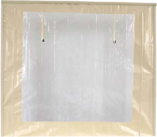 Windproof Curtain Lateral pentru chioșc Bej cu acoperire PVC 2x2.5m