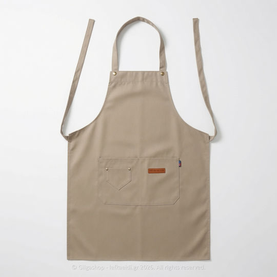 Catering-Schürze Kellner Stoff Polyester 3 Taschen 60x80cm Gsps6080sn2522-Beige