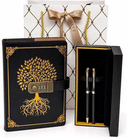 Velve Set de birou cu notepad și stilou 3 bucăți
