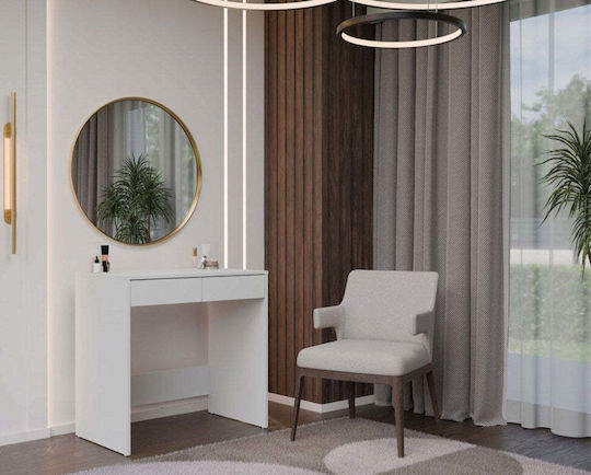 Bodenstehende Schminktisch Schlafzimmer Holz Weiß 81x50x80cm