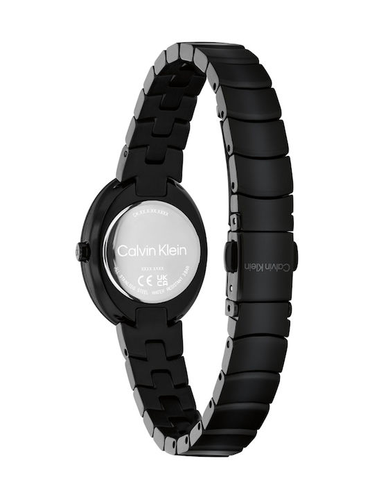 Calvin Klein Ceas De Mână Cu Baterie Și Brățară Din Metal Twisted Bezel Calvin Klein Ceas De Mână Cu Baterie Și Brățară Din Metal Twisted Bezel