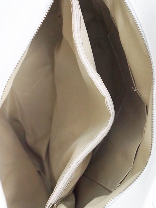 Leather Women's Shoulder Bag White