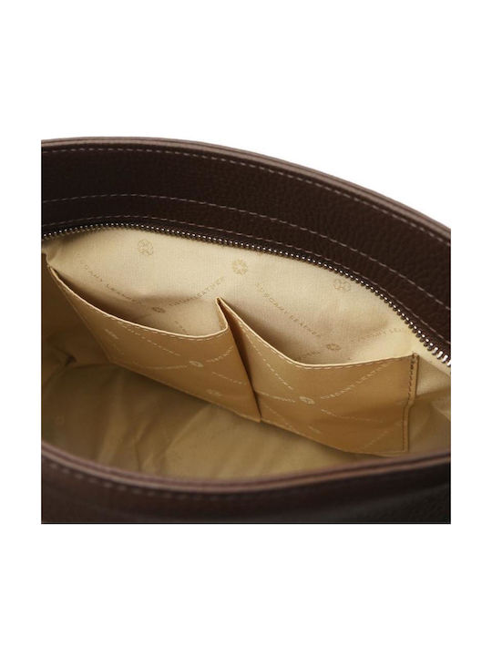 Leather Women's Shoulder Bag Brown