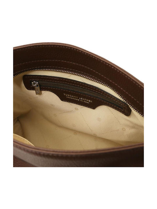 Leather Women's Shoulder Bag Brown