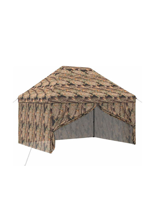 vidaXL Seitliches Sonnenschirm-Rolle Garten Schwarz 3x4m