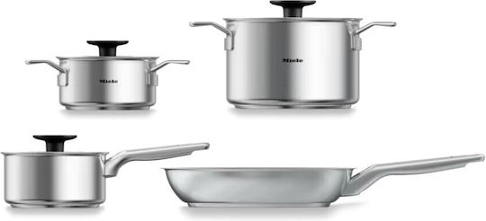 Miele Cookware Set from Stainless Steel with Non-stick Coating 4 Pieces