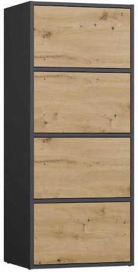 Чекмеджета Графо Алма Дървена Антрацит 50x40x119см