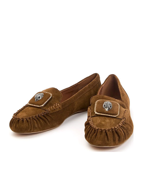 Mocasini dama Loafers în Culoare Maro