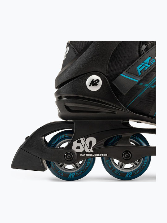 K2 F.I.T 80 Inline Rollers Μαύρα Ενηλίκων