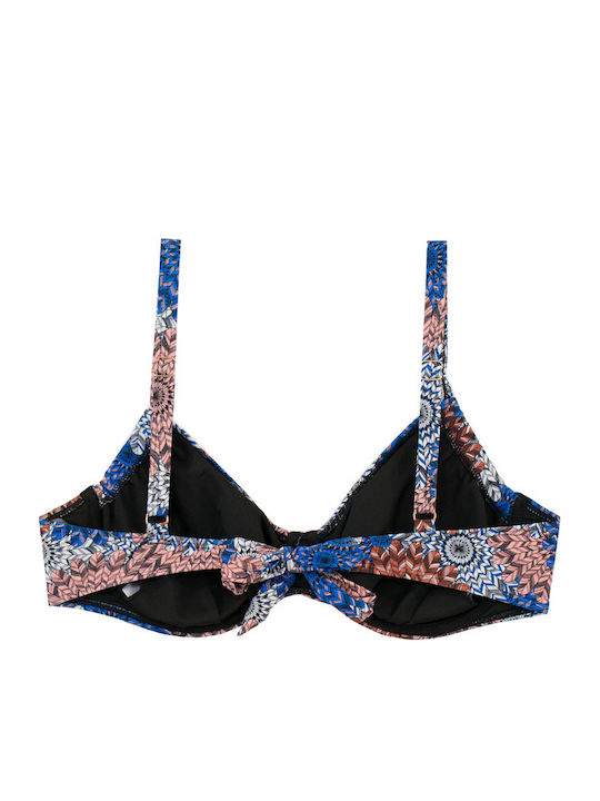 Plus Size Дамски Бански Bikini С Банели Регулируеми Чашки Flexfit Черен