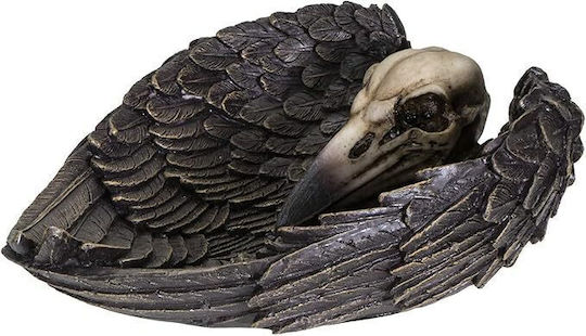 Decor Pentru Masă Tavă Raven Skull 17cm 13600