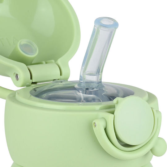 Estia Wonder Bottle Save The Aegean Stainless Steel Kids Water Bottle Dinosaurs Thermos with Straw Non Spill Dino Explorer 500ml
