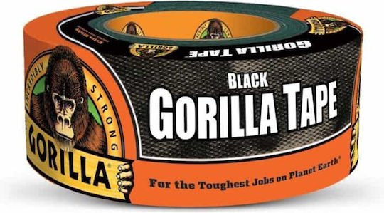 Gorilla Αυτοκόλλητη Υφασμάτινη Ταινία Μαύρη 32mx48mm