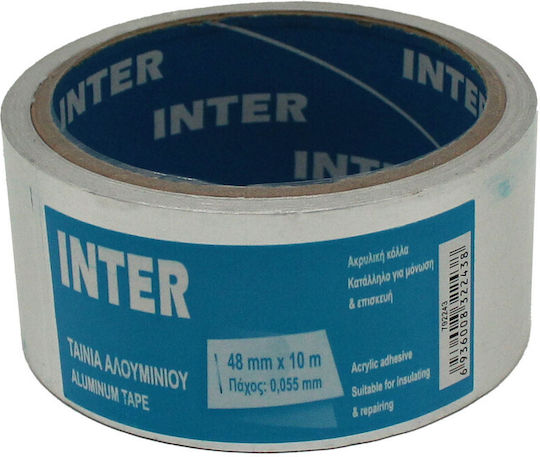MGI Argintiu Autocolantă Bandă de aluminiu Silver 48mmx10m 1buc