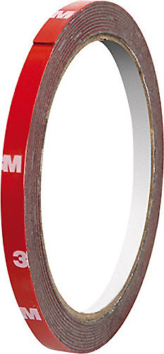 3M Autocolantă Bandă dublă față-verso Roșie 15mmx5m 1buc