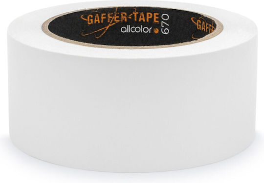 Allcolor Dance Floor PVC Gaffer Tape Mat 670-50 W 50mm x 33m White