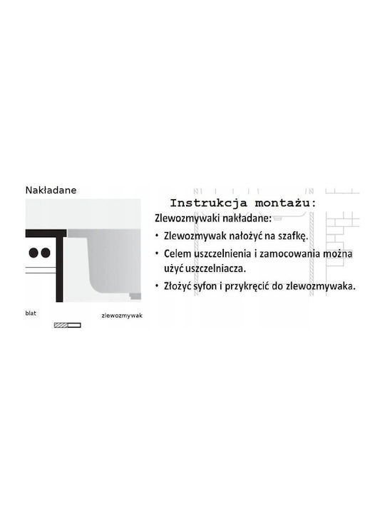 Kuchinox 60 Επικαθήμενος Νεροχύτης Inox Σατινέ Μ50xΠ60cm Ασημί