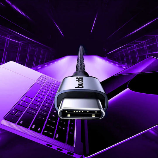 Buddi Flex Cable USB-C male - mini USB-A 12W Black 2m