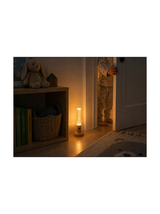 Verk Group LED Night Light Motion Sensor USB-C Warm White Brown 5907451382943