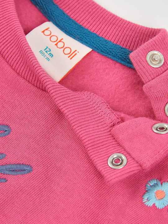 Fleece Παιδικό Φούτερ Φουξια