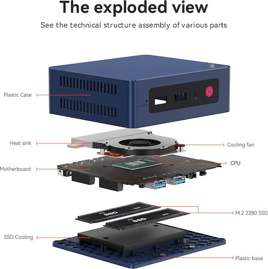Beelink Mini S12 Pro PC ( N100/12GB DDR5/512GB SSD/W11 Pro)
