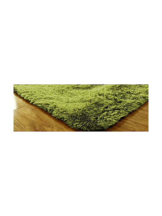 Strado Carpets Килим Правоъгълена Shaggy Зелен