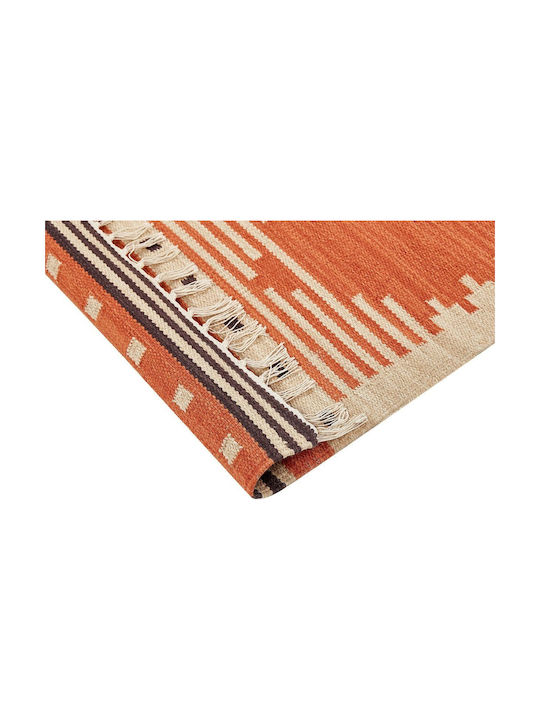 Beliani Beliani Wohnzimmer Teppich Rechteckig Baumwolle Orange 200x300cm
