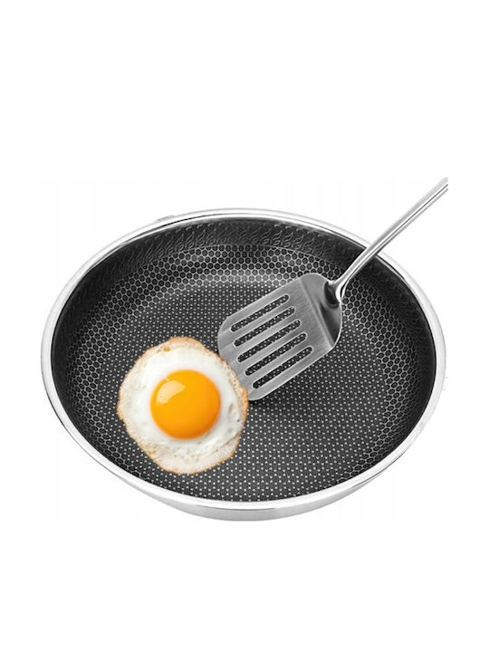 Zilan Pan Mit Deckel aus Edelstahl mit Antihaftbeschichtung 26cm