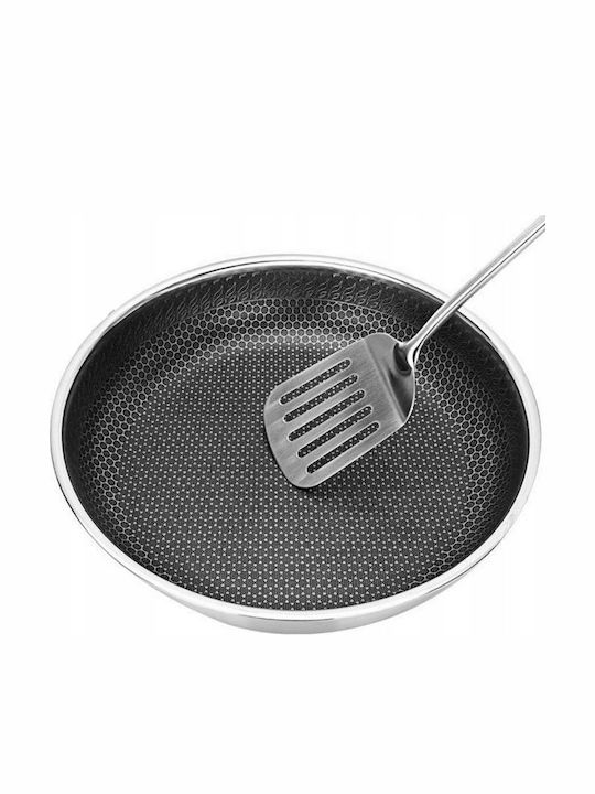 Zilan Pan Mit Deckel aus Edelstahl mit Antihaftbeschichtung 26cm