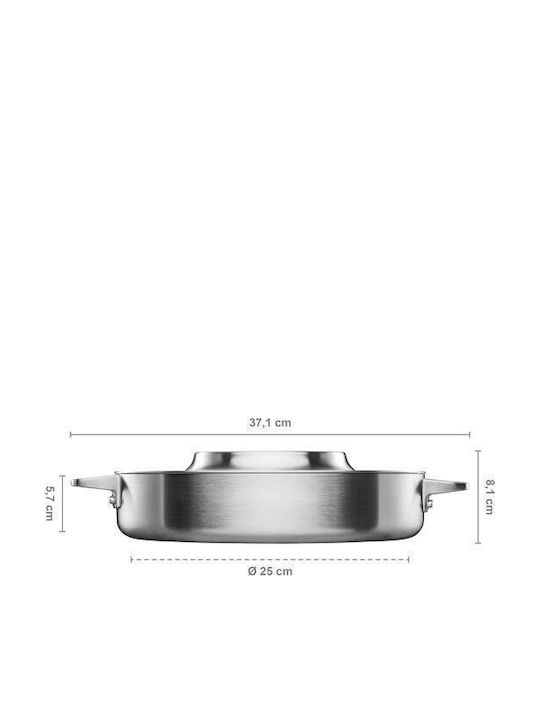 Fiskars Norden Tigaie Din Oțel Inoxidabil Cu Capac Cu Acoperire Antiaderentă 28cm