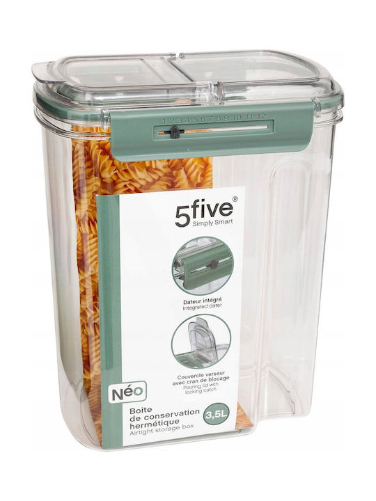 5Five Plastic Lunch Box Transparent 3500ml