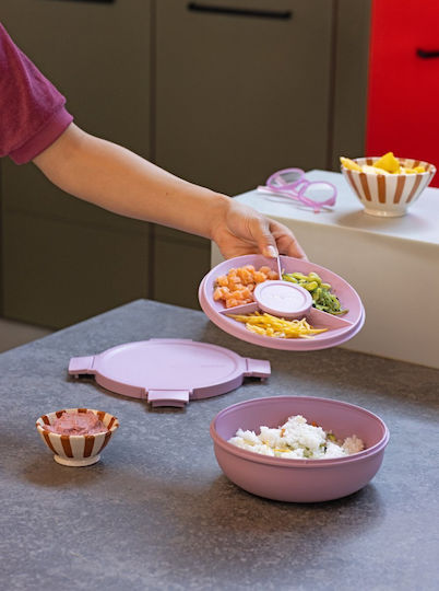 Brabantia Δοχείο Φαγητού Πλαστικό Λιλά με Χωρίσματα 1.3lt