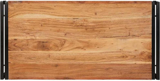vidaXL Επιδαπέδια Ραφιέρα Μπάνιου Ξύλινη 100x50x23cm Καφέ