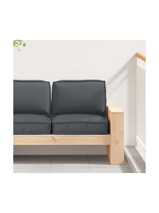 vidaXL Palette Bench Cushion Anthracite 2pcs 60x60cm