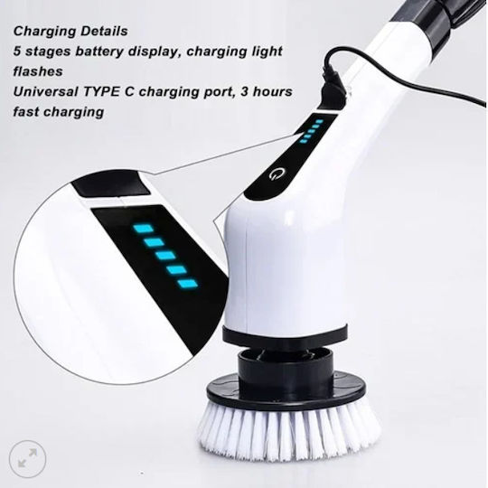 Multifunctional Electric Cleaning Brush 7 in 1 25w – Electric Cleaning Brush Ma-8827 White