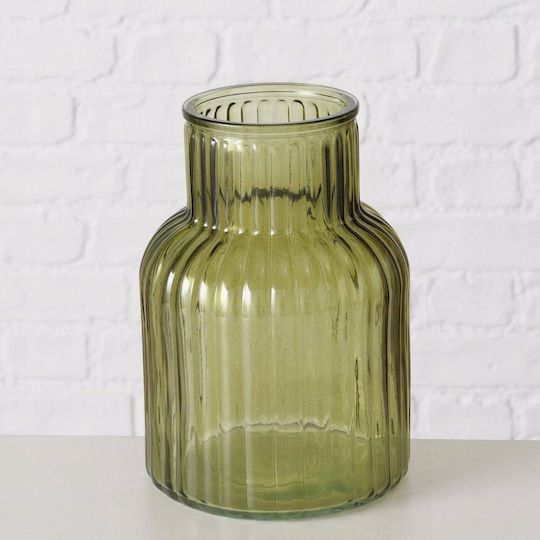 Boltze Vase Glas Grün Y20cm