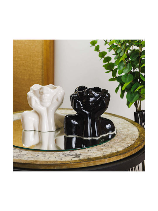 Koart Decorative Vase White 15x9x18cm