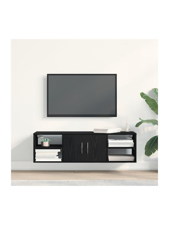Regal Wand Black Oak 140x41x75cm